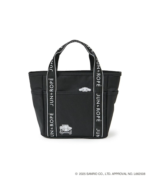 ROPE'(ロペ)の「【シナモロール】ワッペン付きカートバッグ(トートバッグ・レディース・ブラック/ベージュ・F)」の1枚目の写真