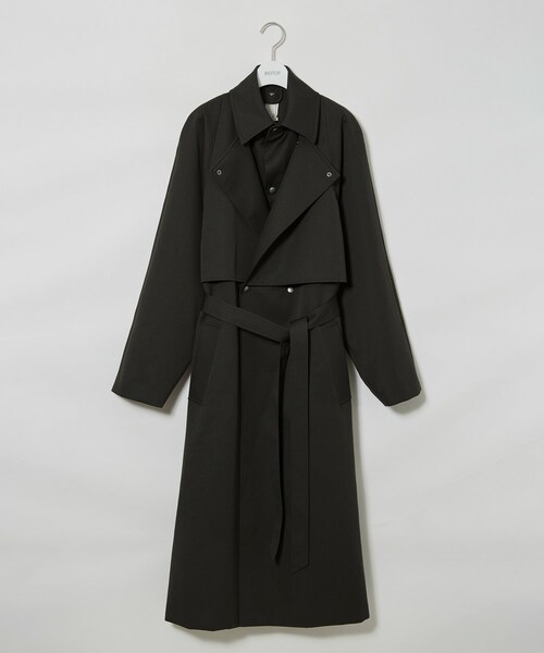 ADAM ET ROPE'（アダムエロペ）の「MENS【seya.】TRANSFORMABLE TRENCH（トレンチコート・メンズ・ブラック・2）」の2枚目の写真