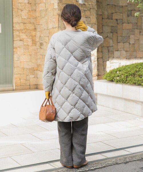 URBAN RESEARCH DOORS（アーバンリサーチドアーズ）の「ライトダウンキルトロングコート（その他アウター・レディース・L.GREGE/KHAKI/NAVY・M）」の11枚目の写真
