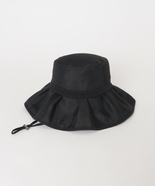 SENSE OF PLACE by URBAN RESEARCH（センスオブプレイスバイアーバンリサーチ）の「ジュートライクフリルハット（ハット・レディース・BLACK/BEIGE/BLK×WHT・One）」の11枚目の写真