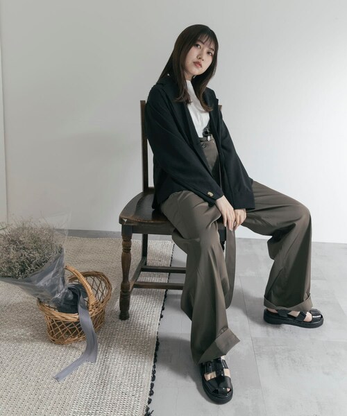 THE GOODLAND MARKET（ザグッドランドマーケット）の「ザ グッドランド マーケット　#200426 overall（サロペット/オーバーオール・レディース・KHAKI・FREE）」の10枚目の写真