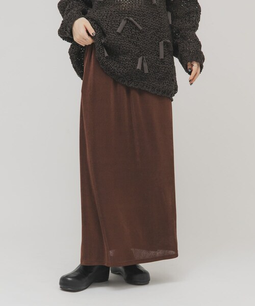 KBF（ケイビーエフ）の「シャイニーイージースカート（スカート・レディース・GRAY/BROWN/BLACK・One）」の21枚目の写真