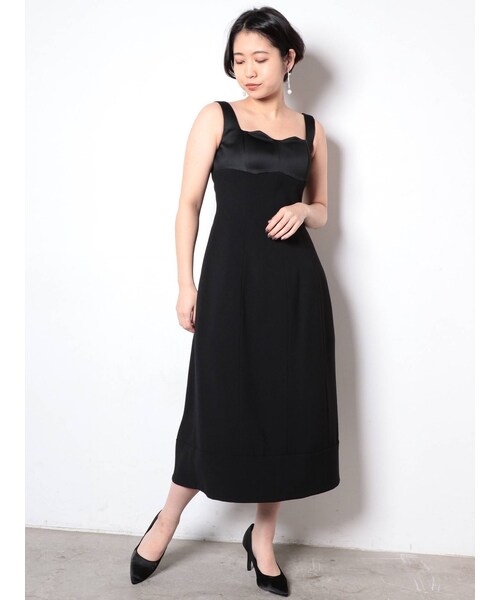 LADYウェーブカッティングコクーンドレス