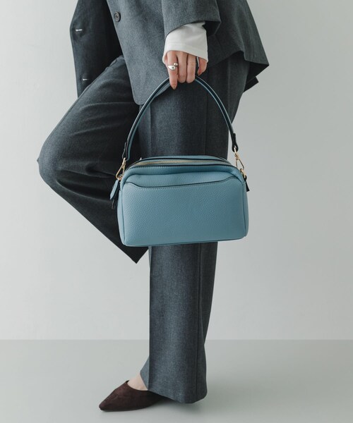RODE SKO（ロデスコ）の「フロントポケットショルダーバッグ（ショルダーバッグ・レディース・BLACK/BEIGE/BLUE/GRAY・One）」の5枚目の写真