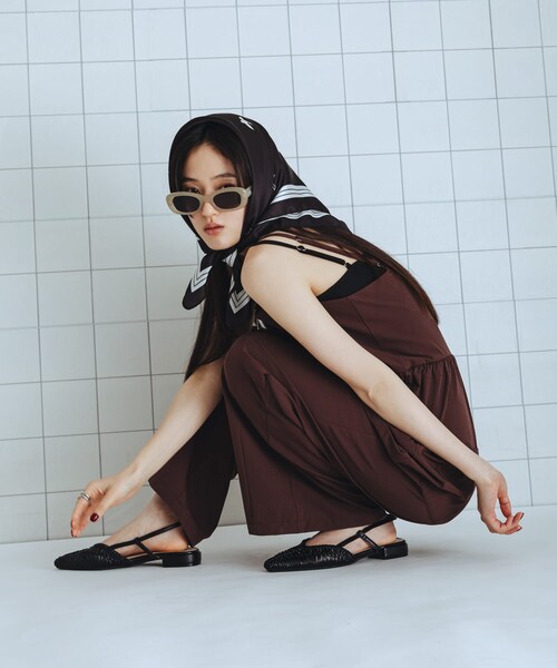 SENSE OF PLACE by URBAN RESEARCH(センスオブプレイスバイアーバンリサーチ)の「撥水UVカットウエストドローオールインワン(サロペット/オーバーオール・レディース・BROWN/BLACK/BEIGE・S/M)」の20枚目の写真