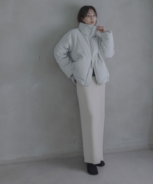 URBAN RESEARCH Sonny Label（アーバンリサーチサニーレーベル）の「ダブルジップスタンドダウンジャケット（その他アウター・レディース・ブラック/ライトグレー/チャコール・Free）」の19枚目の写真