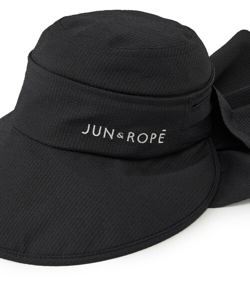 ROPE'（ロペ）の「クールマックスサッカー３ＷＡＹハット/UV・遮熱（ハット・レディース・ブラック/ホワイト/カーキ・F）」の21枚目の写真