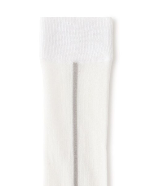 ROPE'（ロペ）の「シースルーラインソックス（ソックス/靴下・レディース・ブラック/ホワイト・F）」の5枚目の写真