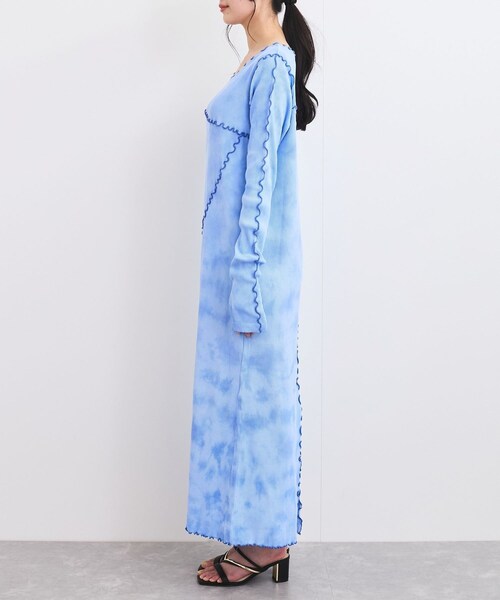 VIS（ビス）の「タイダイワンピース（ワンピース・レディース・ブルー系/イエロー系・F）」の14枚目の写真