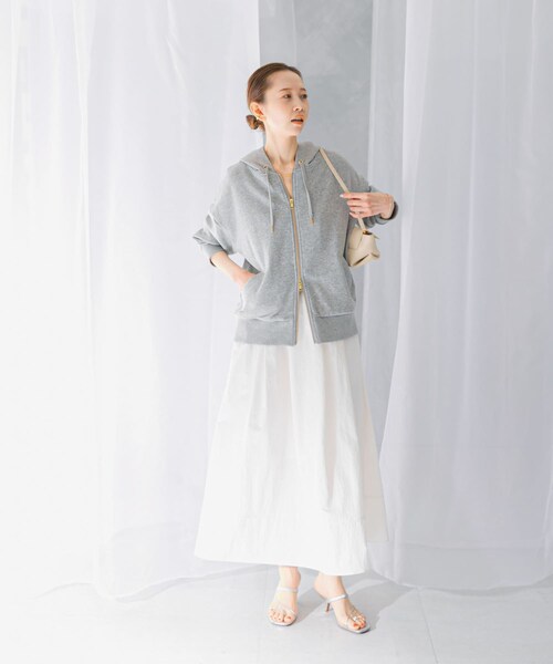 URBAN RESEARCH ROSSO（アーバンリサーチロッソ）の「スリットギャザースカート（スカート・レディース・lime/white/blue・FREE）」の6枚目の写真