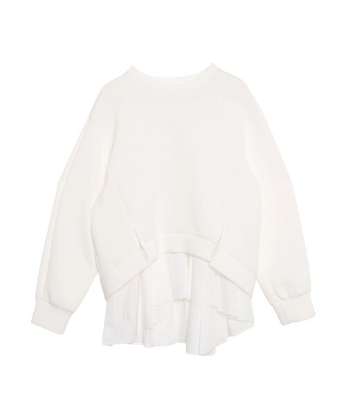 ELENDEEK（エレンディーク）の「PEPLUM CAMI SET TOP（Tシャツ/カットソー・レディース・オフホワイト/グレー/ブラック・F）」の2枚目の写真