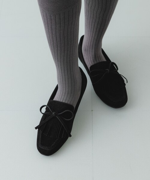 RODE SKO（ロデスコ）の「リボンフリンジローファー（ローファー・レディース・BLACK/BROWN・36/37/38）」の7枚目の写真