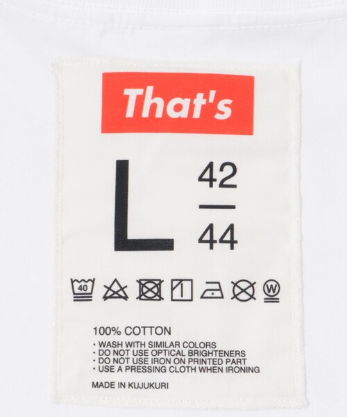 THE GOODLAND MARKET（ザグッドランドマーケット）の「That’s　the Tee Tag&Pocket（Tシャツ/カットソー・メンズ・WH・M/L/XL）」の15枚目の写真