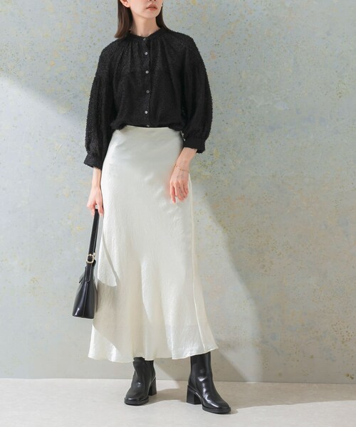 URBAN RESEARCH ROSSO（アーバンリサーチロッソ）の「サテンバイアススカート（スカート・レディース・ivory/mauve pink・FREE）」の10枚目の写真