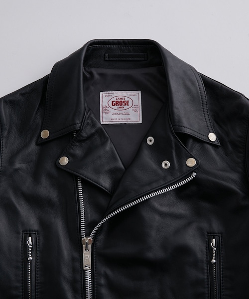 ADAM ET ROPE'（アダムエロペ）の「【James Grose 別注】MANILA JK SHEEP BLACK（ライダースジャケット・メンズ・ブラック・L/M/XL）」の18枚目の写真