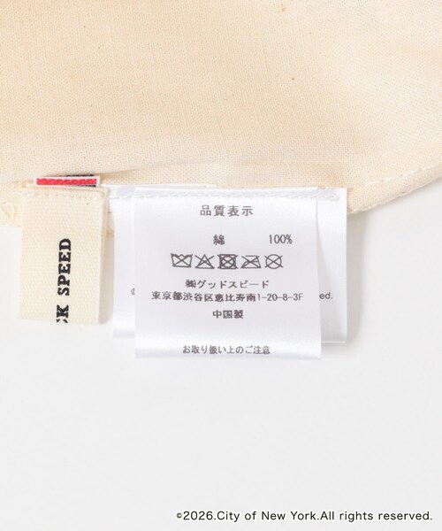 KBF（ケイビーエフ）の「GOOD ROCK SPEED　NYC ToteBag（トートバッグ・レディース・WHITE/NATURAL・Free）」の10枚目の写真