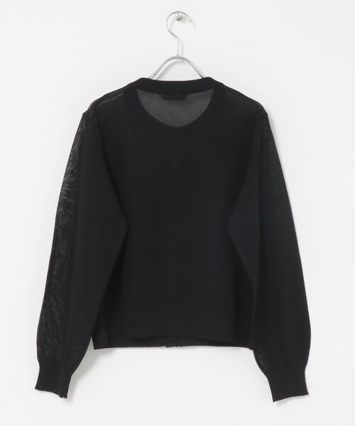 URBAN RESEARCH ROSSO（アーバンリサーチロッソ）の「Torrazzo Donna　CORD LACE SHEER CARDIGAN（カーディガン/ボレロ・レディース・WHITE/BLACK/GRAY・Free）」の9枚目の写真