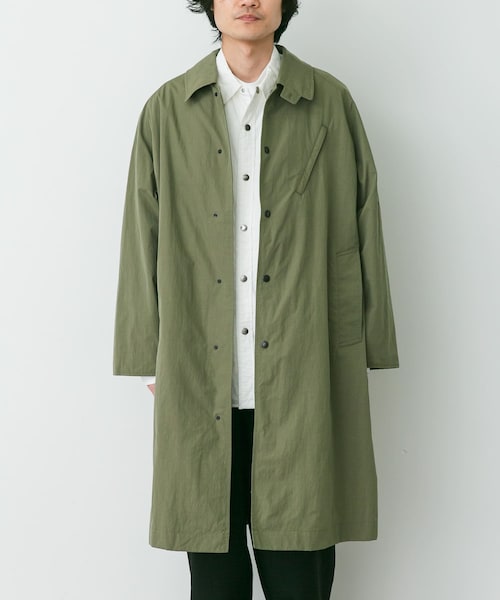 URBAN RESEARCH DOORS（アーバンリサーチドアーズ）の「THE NORTH FACE PURPLE LABEL　B.W.F.SOUTIEN COLLAR COAT（ステンカラーコート・メンズ・KHAKI(KK)/A.GRAY(AH)・M/L）」の2枚目の写真