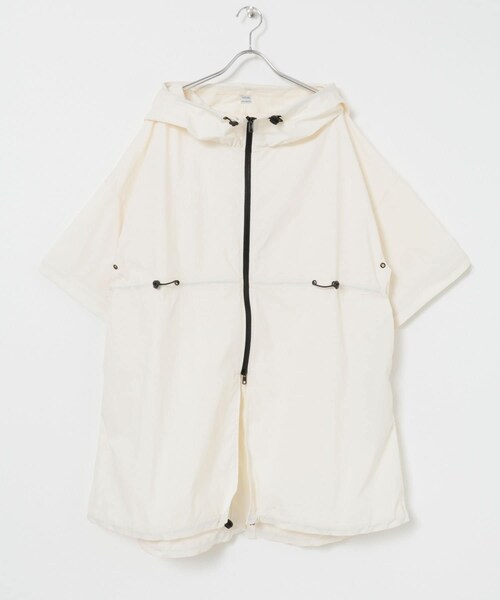 URBAN RESEARCH（アーバンリサーチ）の「『UVカット』Swim URBAN RESEARCH　スイム2WAYラッシュガードパーカー（水着・メンズ・WHITE/BLACK・FREE）」の12枚目の写真