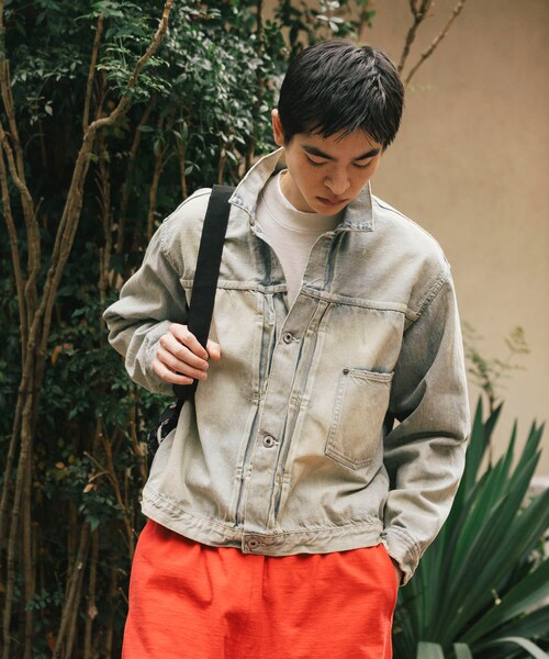 URBAN RESEARCH(アーバンリサーチ)の「A PRESSE 1st Type Denim Jacket(デニムジャケット・メンズ・BLEACH・46/48/50)」の1枚目の写真