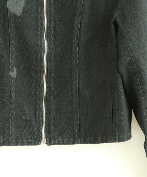 VIS(ビス)の「【reheat】ハートドローイングデニムジャケット【セットアップ対応】(デニムジャケット・レディース・ブラック・F)」の15枚目の写真