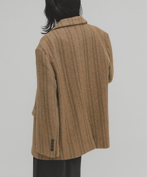 KBF（ケイビーエフ）の「ウールMIXテーラードジャケット（テーラードジャケット・レディース・ORANGE/GREEN・One）」の20枚目の写真