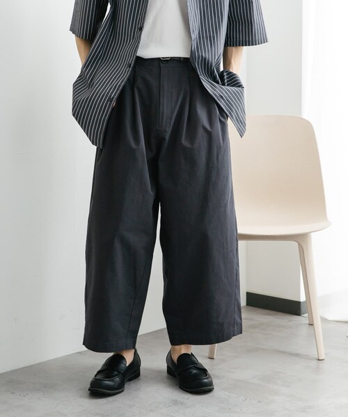 SENSE OF PLACE by URBAN RESEARCH(センスオブプレイスバイアーバンリサーチ)の「バレルレッグチノパンツ(チノパンツ・メンズ・L.MINT/CHARCOAL/BROWN・M/L)」の5枚目の写真