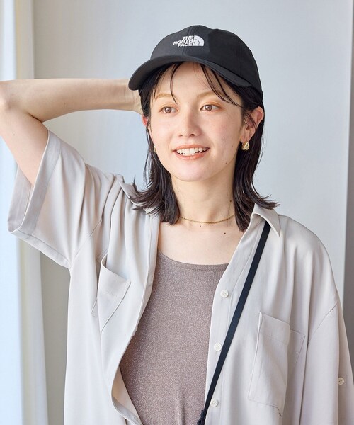 ROPE' PICNIC(ロペピクニック)の「【THE NORTH FACE/ザ・ノースフェイス】LONG BILL CAP(キャップ・レディース・ブラック/ベージュ・F)」の4枚目の写真