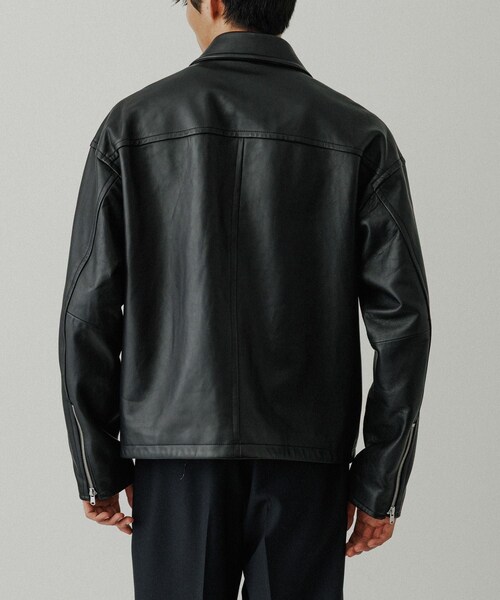 ADAM ET ROPE'（アダムエロペ）の「ラムレザー ジップアップ ブルゾン（ブルゾン・メンズ・ブラック・L/M）」の16枚目の写真