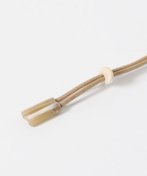 URBAN RESEARCH DOORS（アーバンリサーチドアーズ）の「バッファローコードネックレス（ネックレス・レディース・BROWN/NATURAL・One）」の11枚目の写真