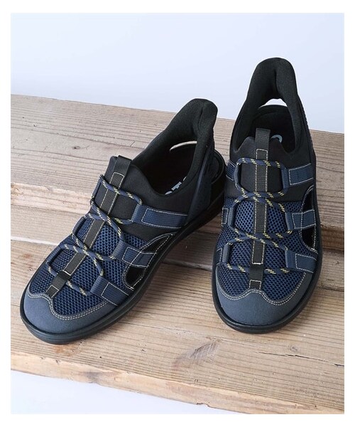 nissen（ニッセン）の「ハンズフリー軽量アウトドアサンダル　リベルトエドウイン（サンダル・メンズ・ブラック/カーキ/ネイビー・S=24.5~25.0cm相当/M=25.5~26.0cm相当/L=26.5~27.0cm相当/LL=27.5~28.0cm相当）」の12枚目の写真