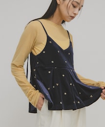 KBF | 2WAYベロアビスチェ(キャミソール)