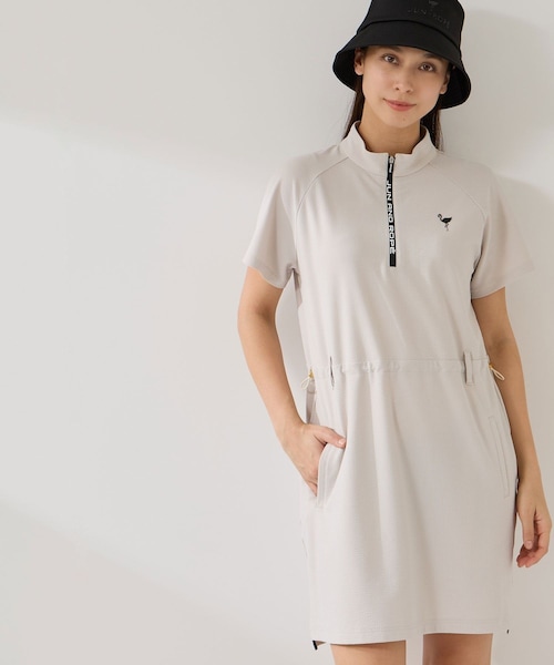 ROPE'（ロペ）の「ハイテンションサッカードロストワンピース/UV（ワンピース・レディース・ブラック/ベージュ・L/M/S/XL）」の19枚目の写真