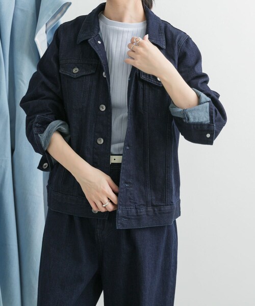 URBAN RESEARCH DOORS（アーバンリサーチドアーズ）の「Denim Jacket（デニムジャケット・レディース・INDIGO/ONE WASH・M）」の20枚目の写真
