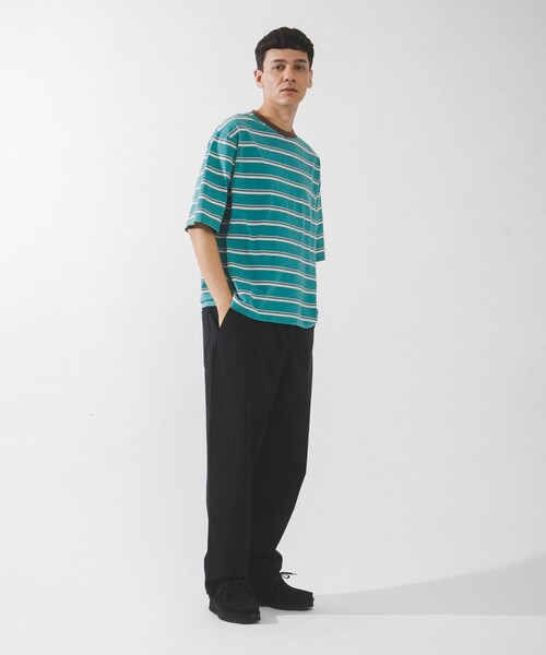 URBAN RESEARCH Sonny Label（アーバンリサーチサニーレーベル）の「マルチボーダーショートスリーブTシャツ（Tシャツ/カットソー・メンズ・ブルー/グリーン/ピンク・M/L）」の16枚目の写真