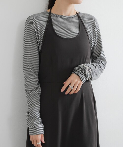 URBAN RESEARCH（アーバンリサーチ）の「ウールコットンロングスリーブカットソー（Tシャツ/カットソー・レディース・OFF WHITE/CHERRY RED/BLACK/BORDER・Free）」の17枚目の写真