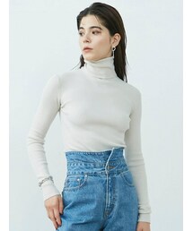 LAGUNAMOON | ベーシックリブタートルネックプルオーバー(ニット/セーター)