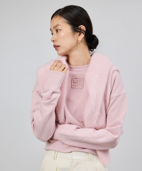 ROPE'（ロペ）の「アナグラム刺繍スウェットプルオーバー/イージーケア（スウェット・レディース・ベージュ系/ネイビー/ピンク系・F）」の12枚目の写真