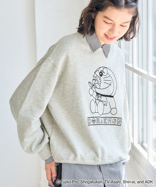 ROPE' PICNIC(ロペピクニック)の「【ドラえもんコレクション】裏毛スウェット(スウェット・レディース・ライトグレー/ピンク・38)」の17枚目の写真