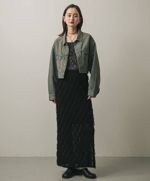 SENSE OF PLACE by URBAN RESEARCH（センスオブプレイスバイアーバンリサーチ）の「『別注』Lee101×SENSE OF PLACE　JACKET（デニムジャケット・レディース・BROWN/GREEN・FREE）」の22枚目の写真