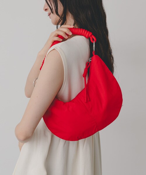SENSE OF PLACE by URBAN RESEARCH（センスオブプレイスバイアーバンリサーチ）の「撥水 コードハンドルパフバッグ（ハンドバッグ・レディース・ブラック/ベージュ/レッド・One）」の21枚目の写真