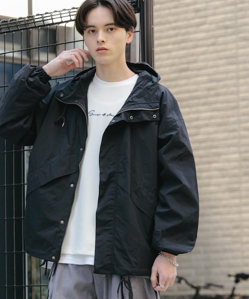 SENSE OF PLACE by URBAN RESEARCH(センスオブプレイスバイアーバンリサーチ)の「ライトフーディブルゾン(ブルゾン・メンズ・BLACK/MINT/BLUE・M/L)」の1枚目の写真