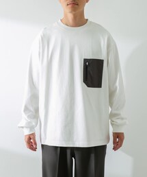 URBAN RESEARCH Sonny Label | ヘビーウェイトナイロン布帛ポケットロングスリーブTシャツ(Tシャツ/カットソー)