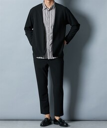 nissen | ノーカラーカットソーセットアップスーツ（ジャケット＋イージーパンツ）(セットアップ)