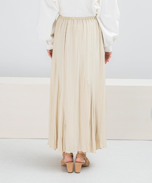 URBAN RESEARCH ROSSO（アーバンリサーチロッソ）の「ワッシャープリーツスカート（スカート・レディース・CREAM/SAX/MOCHA・36/38）」の5枚目の写真