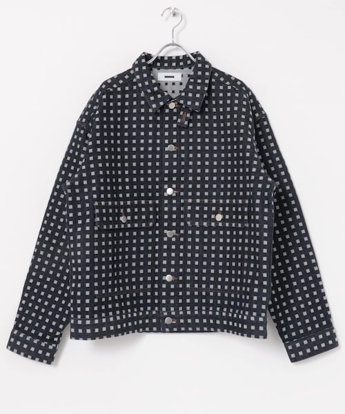 REVERBERATE　GRID DENIM JACKET