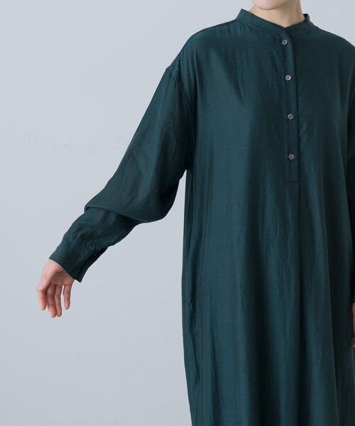 ワンピース WIRROW CUPRA COTTON SHIRTS DRESS かぐれ（カグレ）の「WIRROW Cupro cotton shirts dress（ワンピース