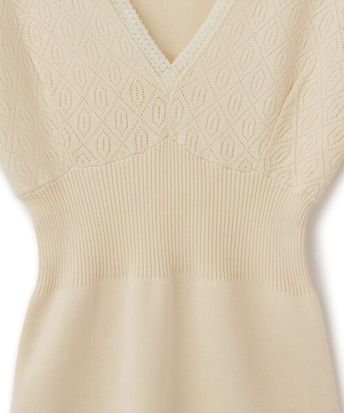ADAM ET ROPE'(アダムエロペ)の「【crinkle crinkle crinkle】geometric jacquard knit(ニット/セーター・レディース・オフホワイト・F)」の16枚目の写真