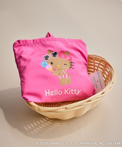 ROPE' PICNIC(ロペピクニック)の「【サンリオキャラクターズ×ROPE' PICNIC】日焼けデザイン 折りたたみエコトートバッグ(エコバッグ/サブバッグ・レディース・ラベンダー/ピンク/ローズピンク/ライトグリーン/サックス/イエロー系・F)」の14枚目の写真