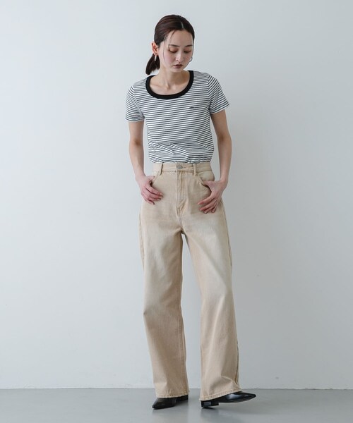 SENSE OF PLACE by URBAN RESEARCH（センスオブプレイスバイアーバンリサーチ）の「ストレートレッグデニム（その他パンツ・レディース・D.INDIGO/BLACK/BEIGE/L.INDIGO・S/M/XS/L/XL）」の21枚目の写真